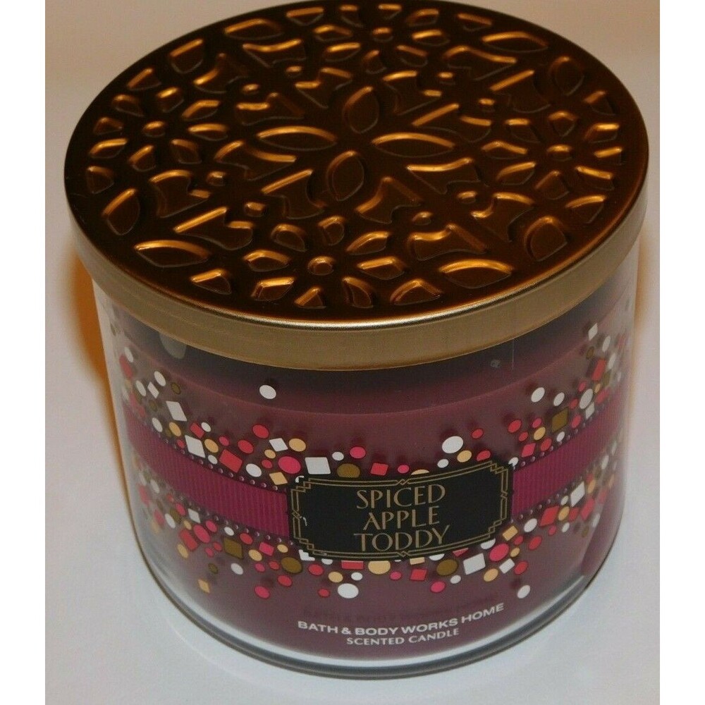 Bath & Body Works SPICED APPLE TODDY 3 Wick Jar Candle 14.5 Oz - Picture 2 of 5